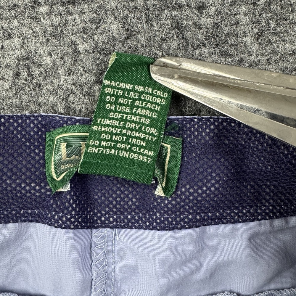 L.L.Bean Womens 6 Blue Nylon Hiking Travel Utility Skirt Outdoor Trail Pockets - Picture 10 of 13